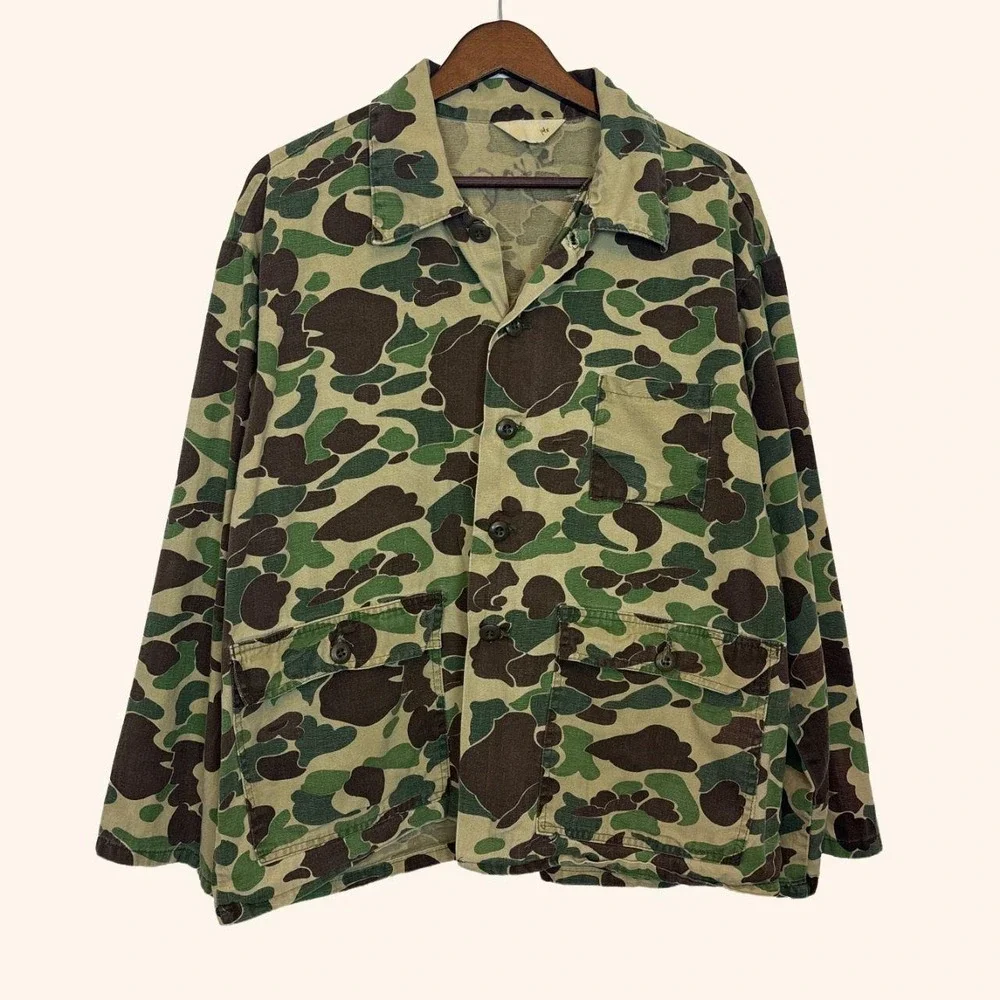 Vintage Ranger Duck Camo Hunting Chore Jacket